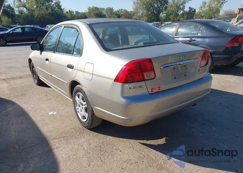 2001 Honda Civic Lx из США, поврежденный, VIN 1HGES16531L022794